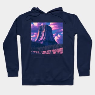 Devil's Tower in Wyoming Hoodie